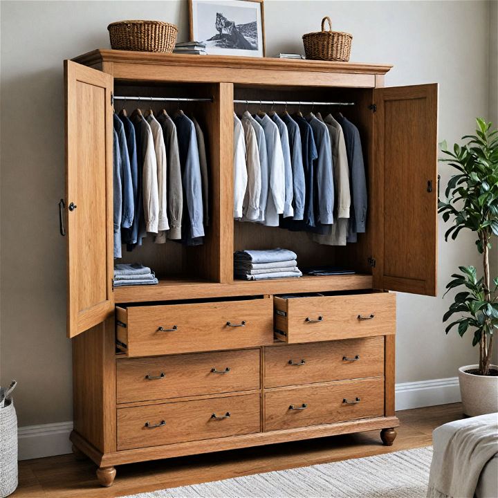 stylish and functional wardrobe armoire