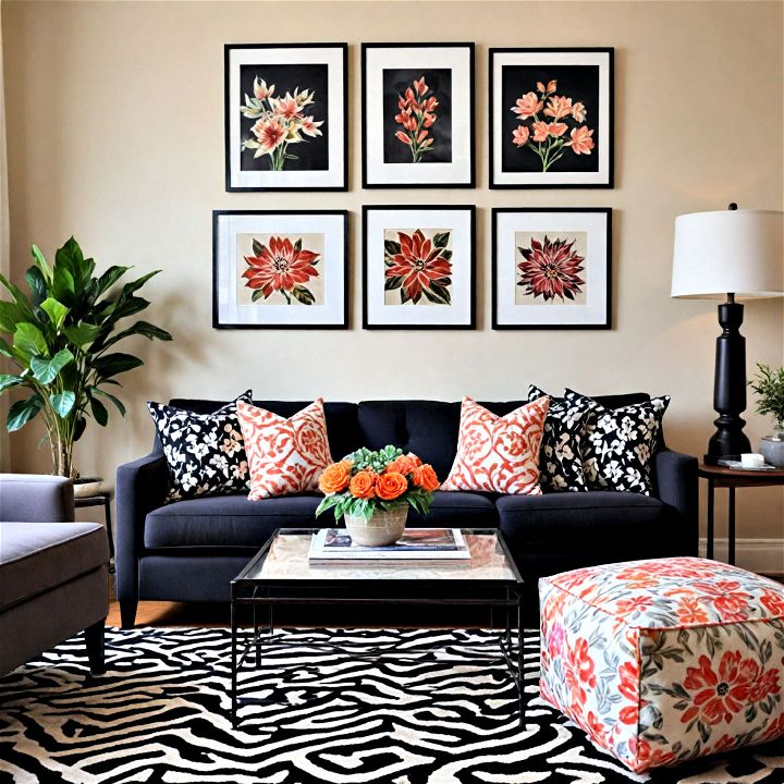 stylish and vibrant living room patterns