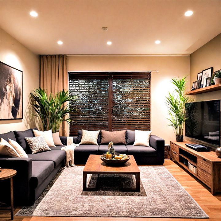 stylish asian inspired living room
