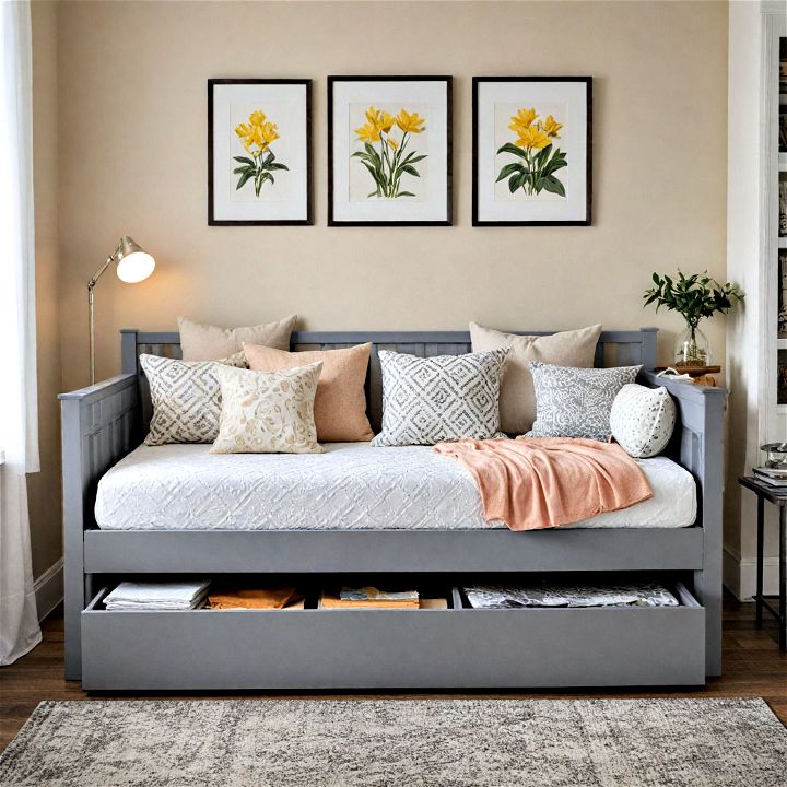stylish daybed with built in storage