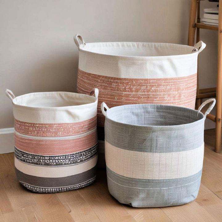 stylish foldable fabric baskets