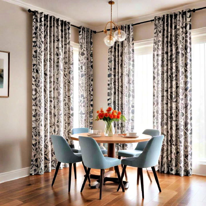 stylish geometric curtain