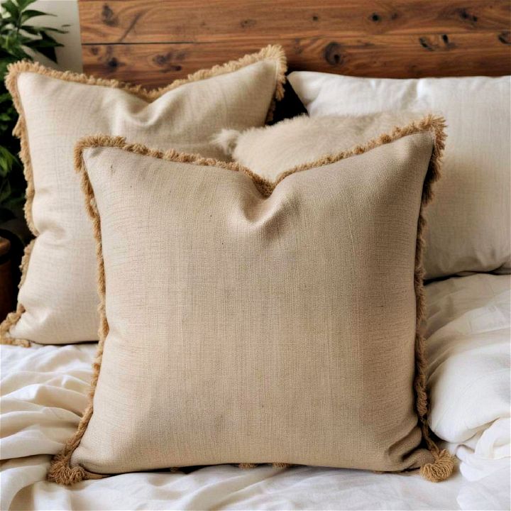 stylish hemp throw pillows