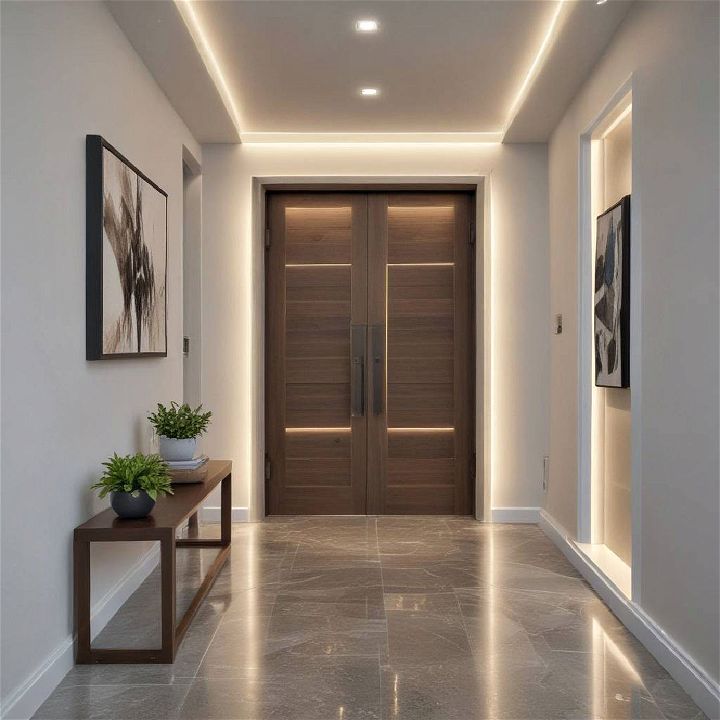stylish led strip lights for entryway