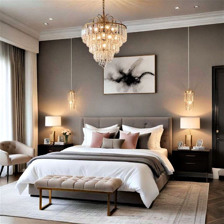stylish lighting for a modern bedroom