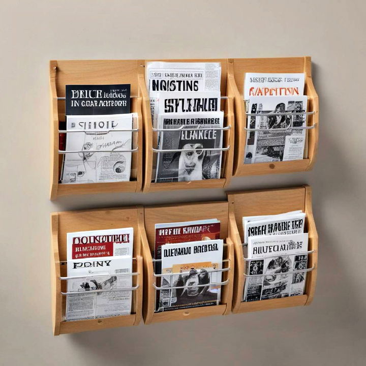 stylish magazine rack