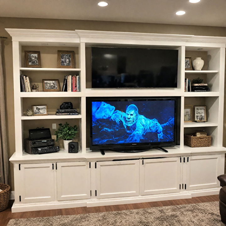 stylish media console for any basement