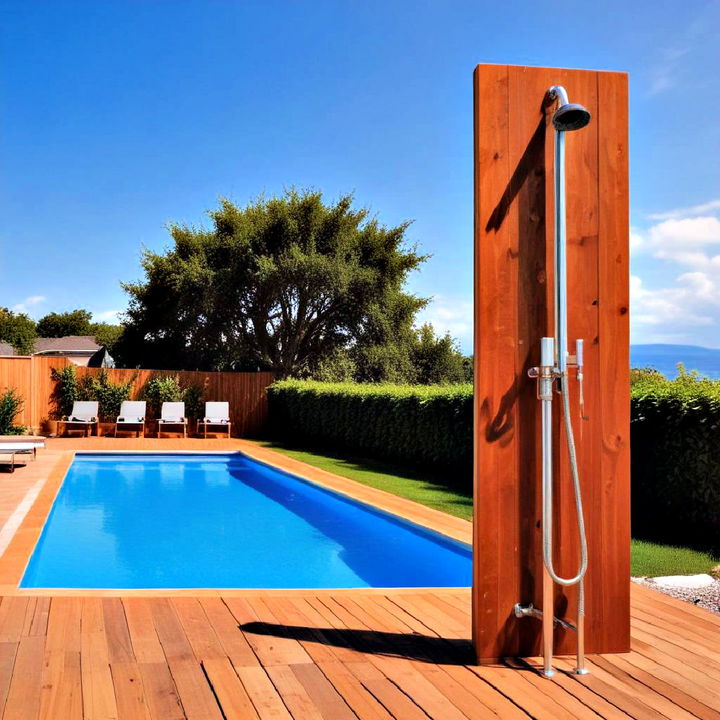 stylish outdoor shower