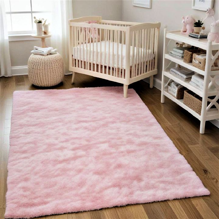 stylish pink accent rug