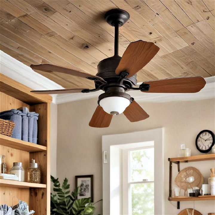 stylish rustic ceiling fan