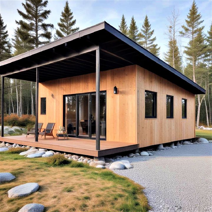 stylish scandinavian cabin