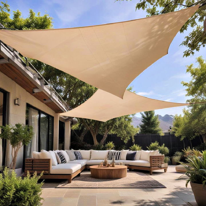 stylish shade sails