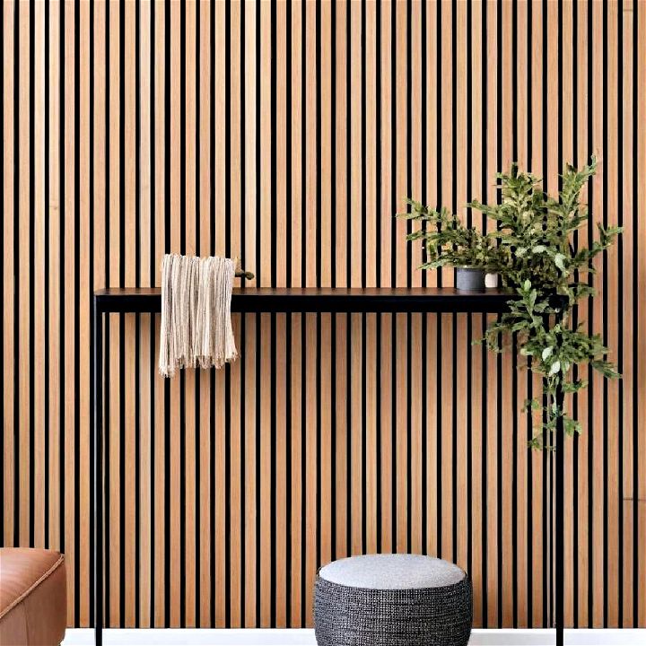 stylish soundproof wood slat wall