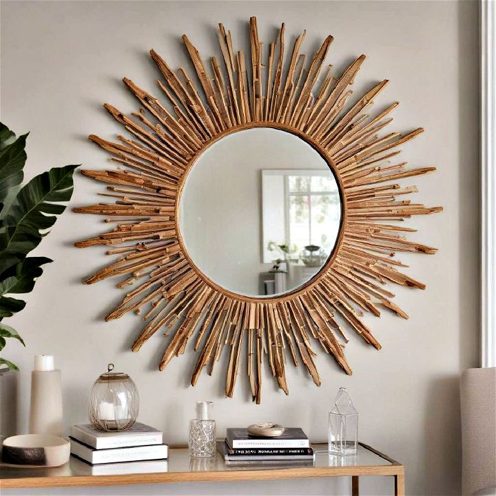 stylish sunburst mirror