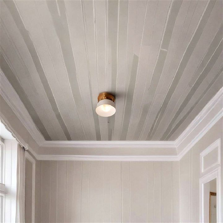 subtle stripes ceiling wallpaper