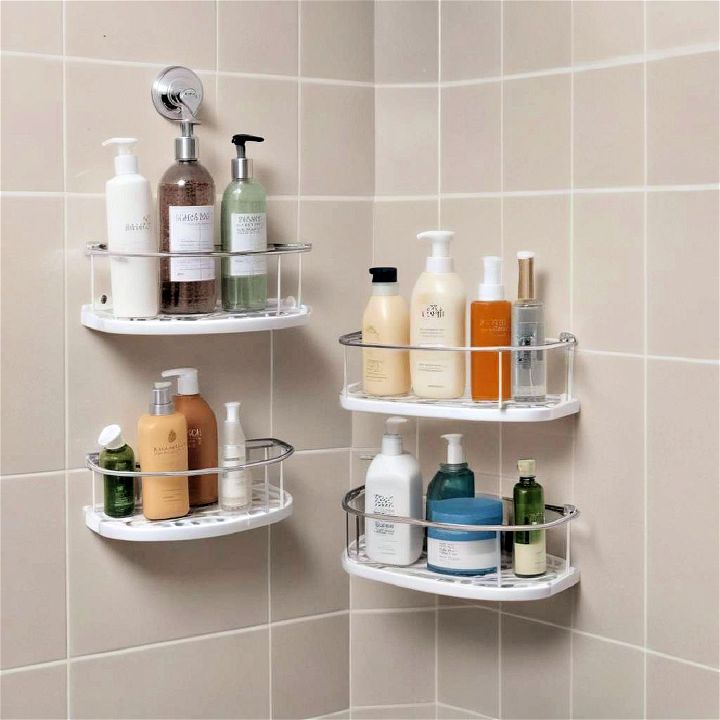 suction cup shelves shower storage