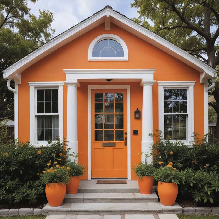 tangerine twist for orange house exterior