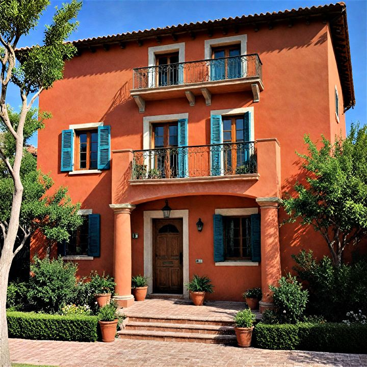 terra cotta red for mediterranean style homes