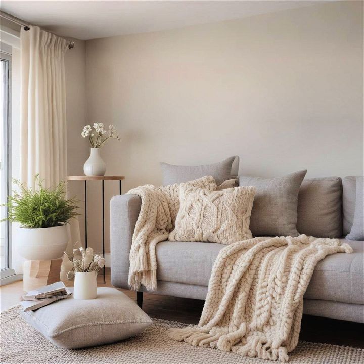 textured accents beige living room