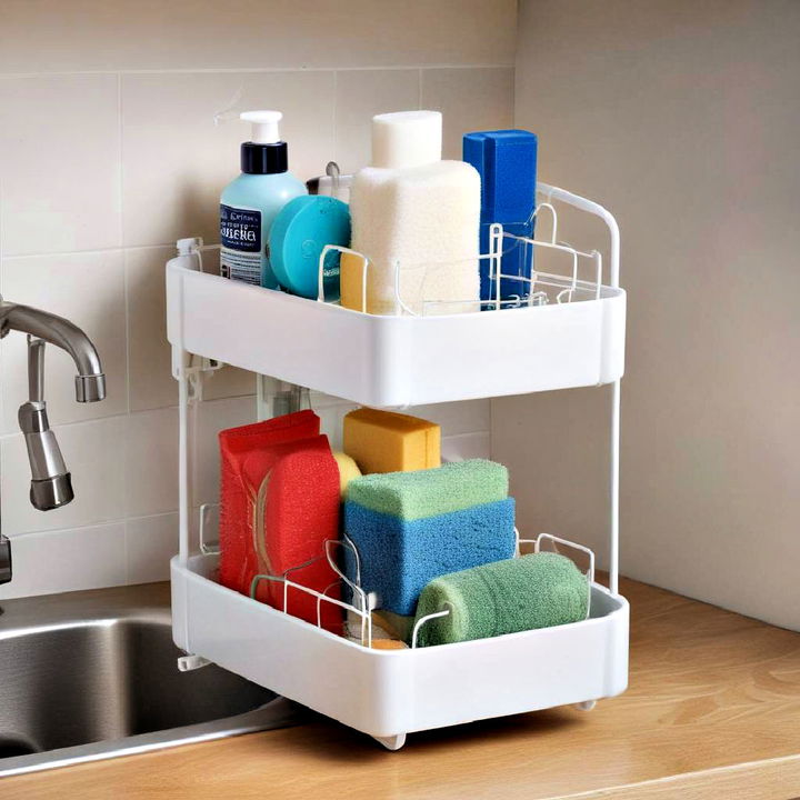 tiered in sink organizer