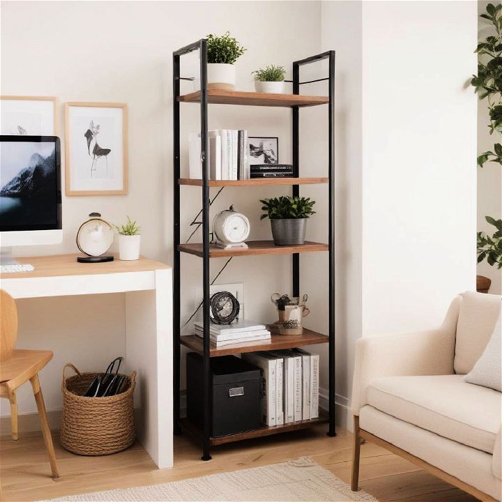 tiered shelving units for small office