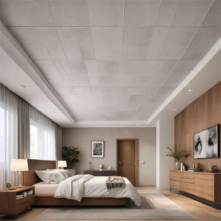 tiled ceiling for bedroom