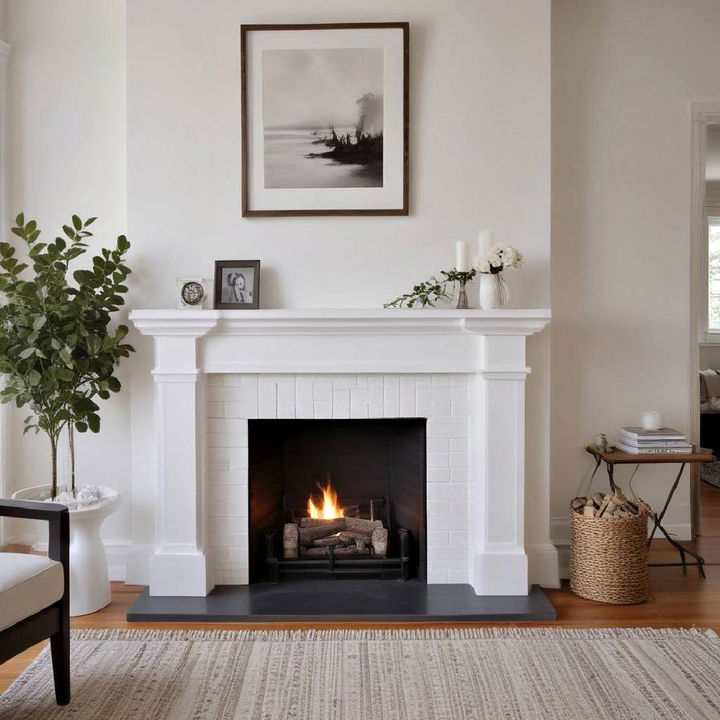 timeless elegance crisp white fireplace