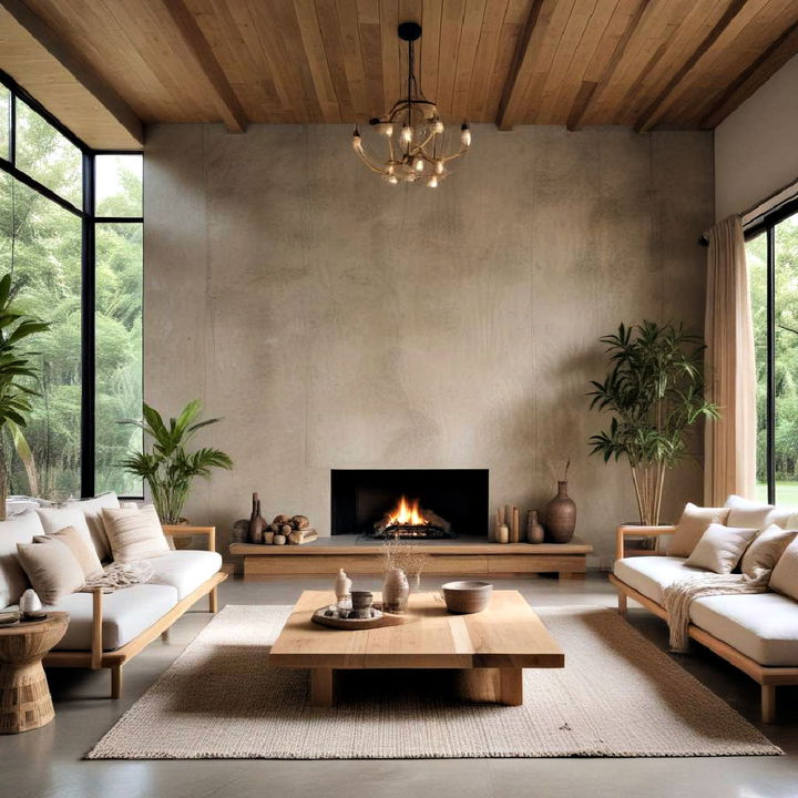 timeless organic materials living room