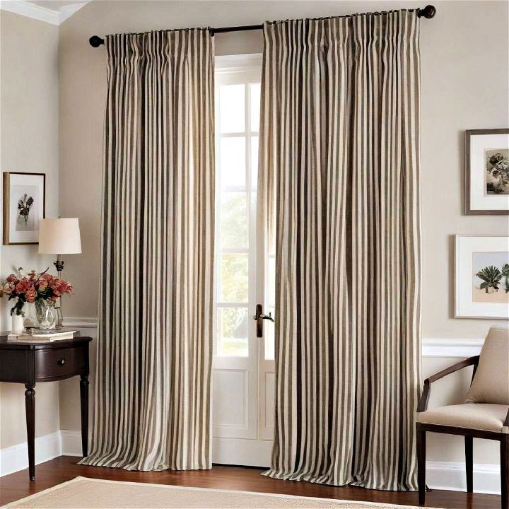 timeless striped curtain