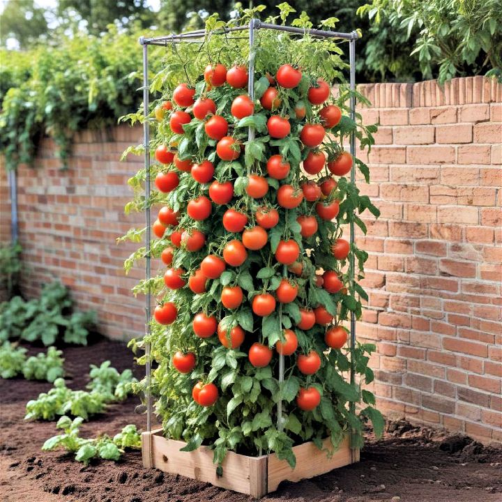 tomato tower trellis design