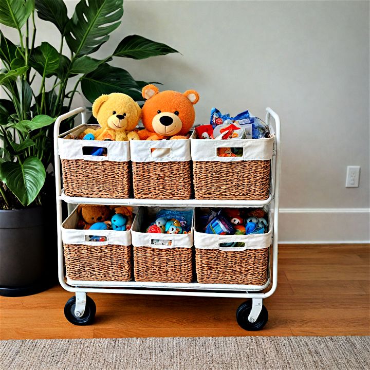 toy basket trolleys with wheels