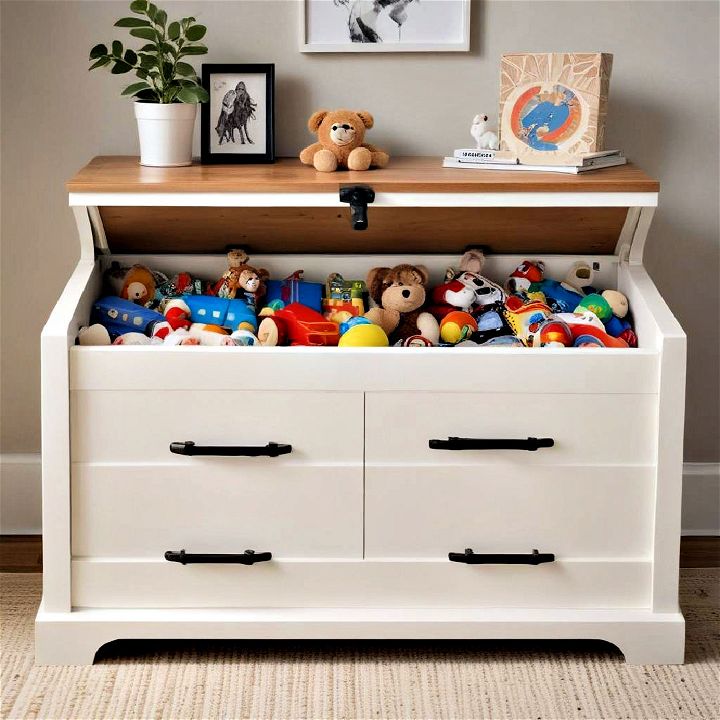 toy chest with compartmentalized storage