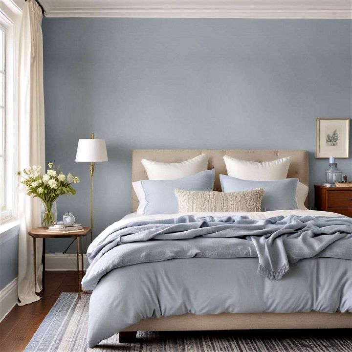 tranquil wall color to create peaceful atmosphere