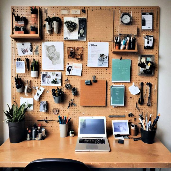 transform your office with a pegboard