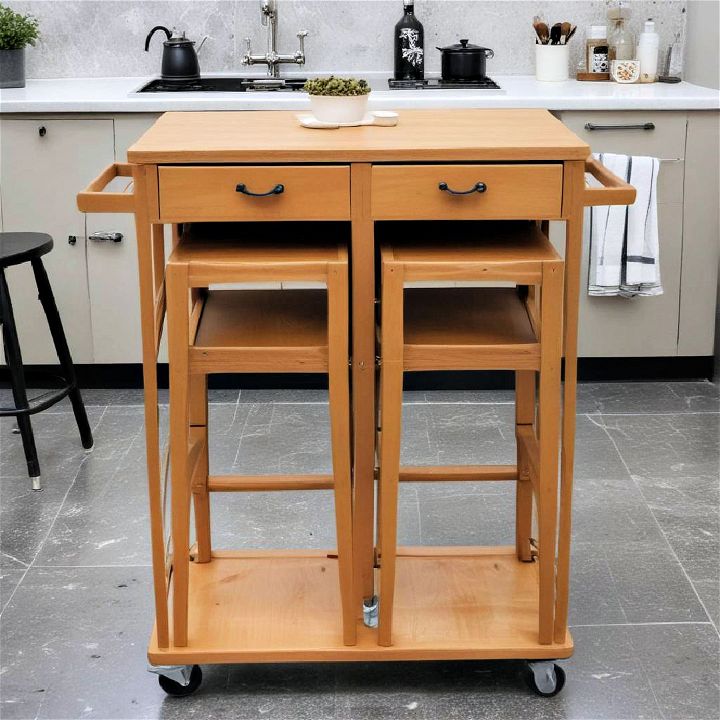 trolley table for eat in kitchen