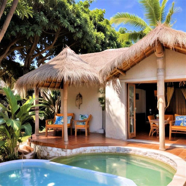 tropical huts guest house