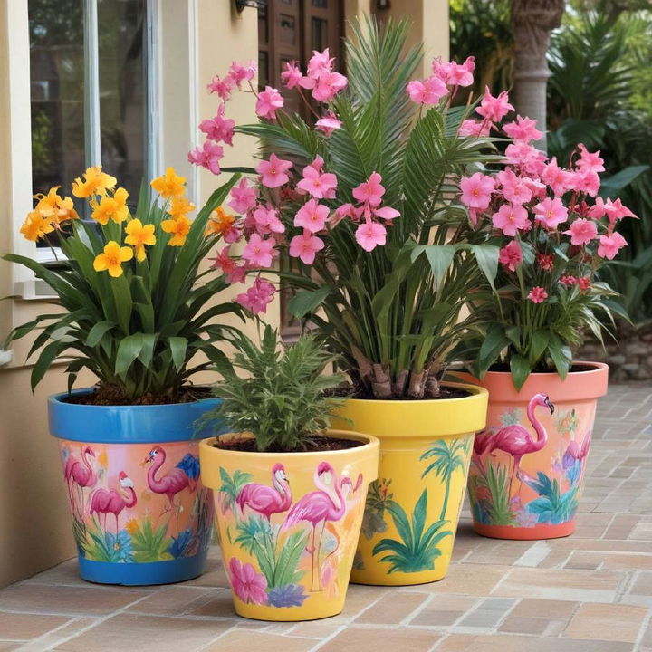 tropical paradise pots