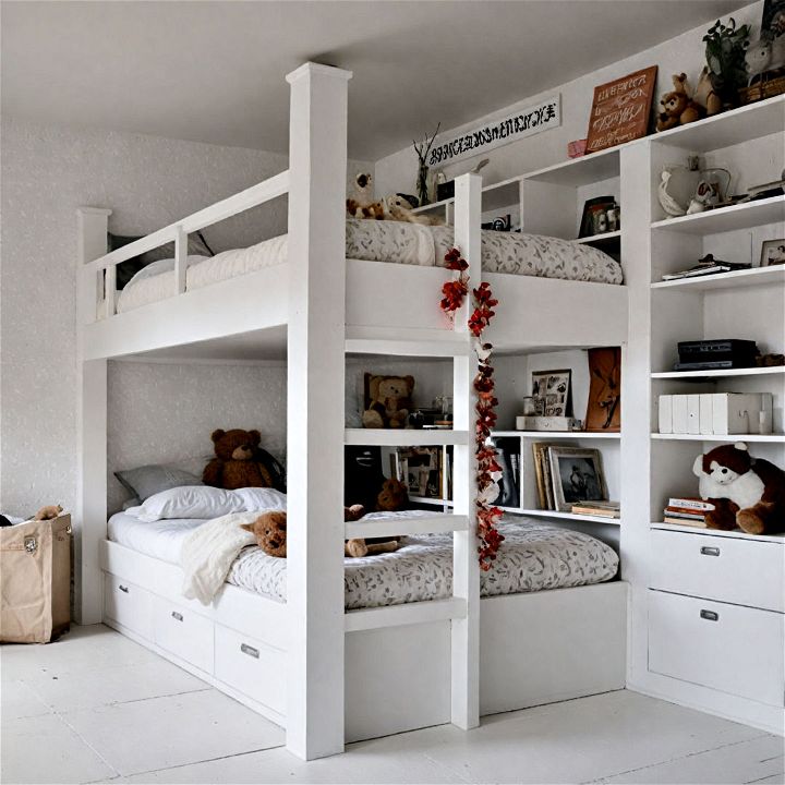 turn storage into style with built in bunks