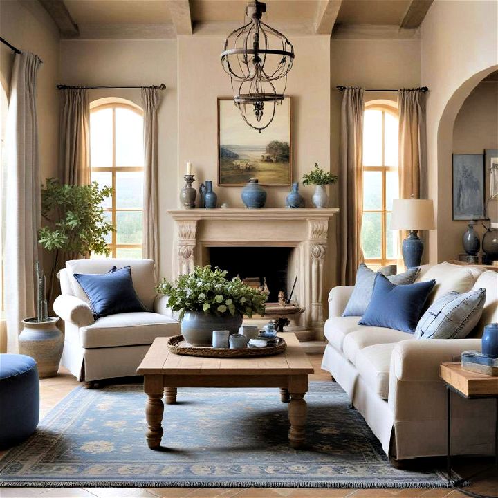 tuscan tranquility living room