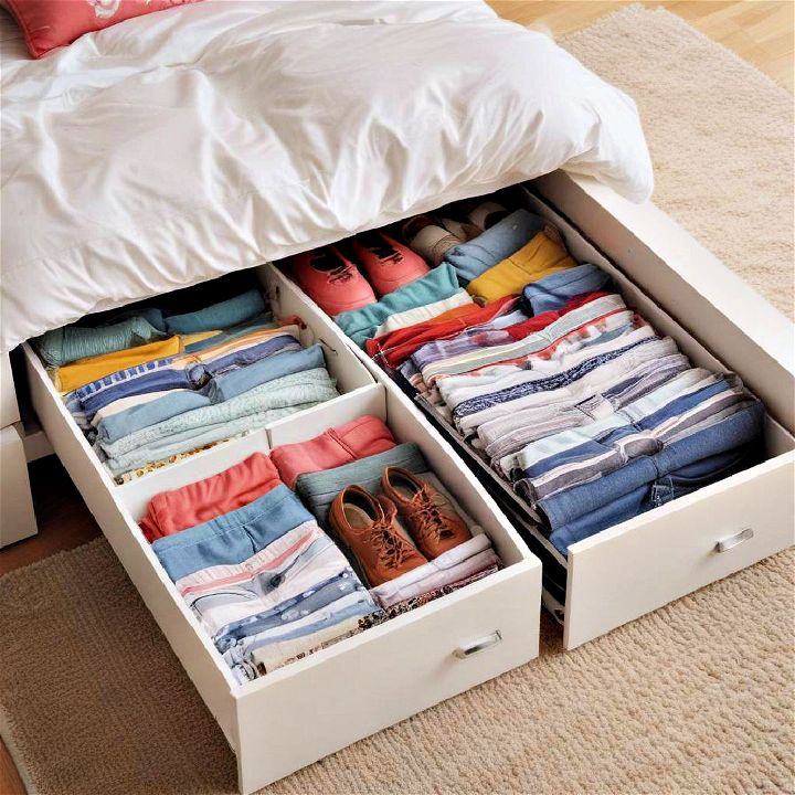 under bed storage for maximizing space