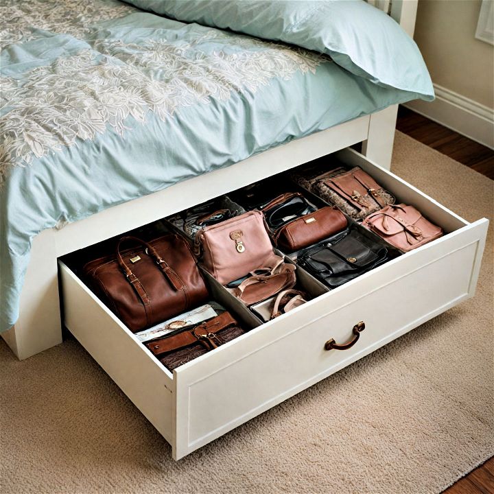 under bed storage for purses