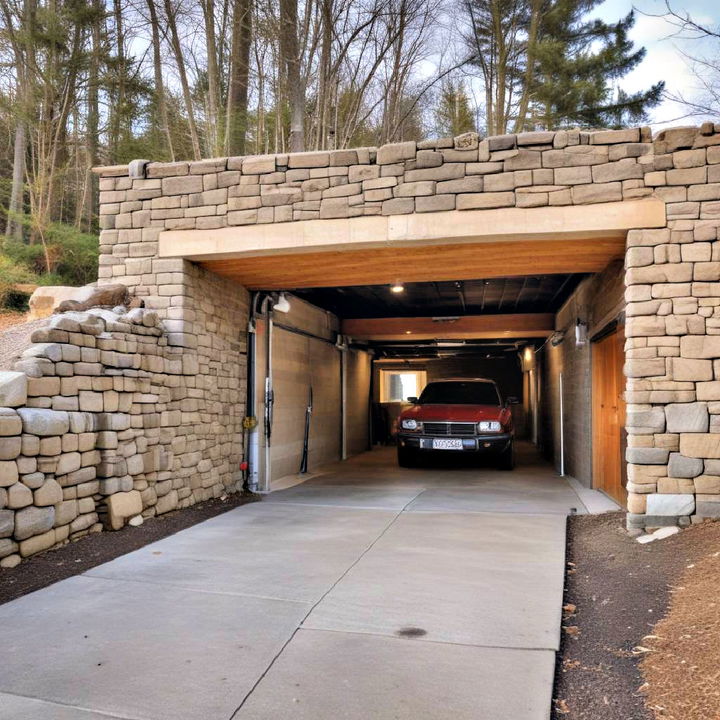 underground detached garage