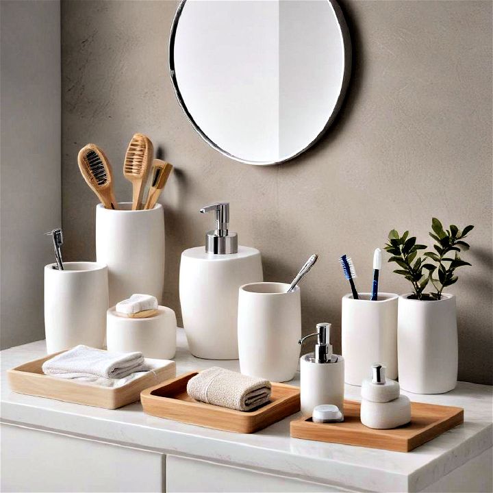 uniform bathroom sets minimalist vibe