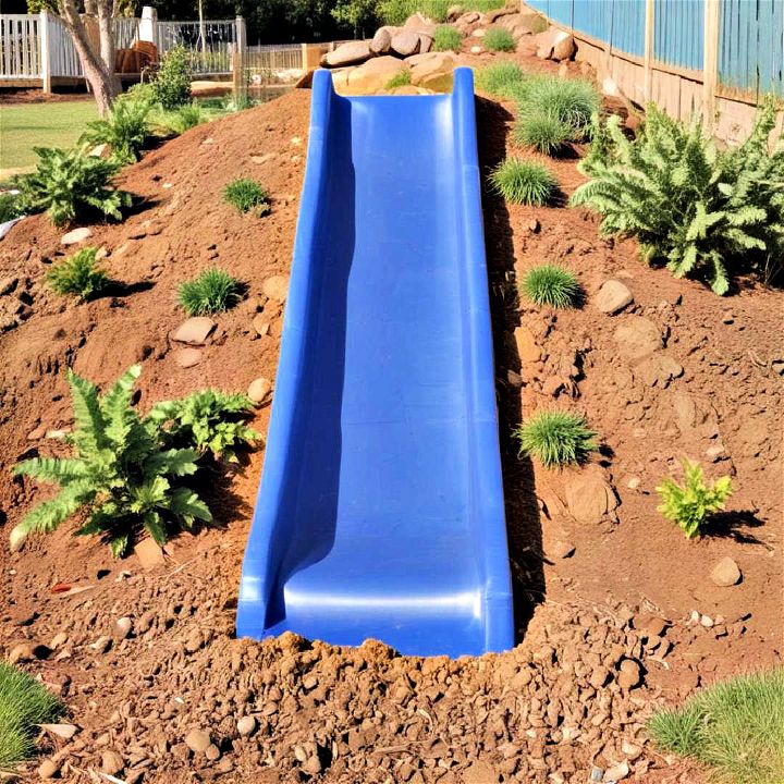 unique DIY mound slide
