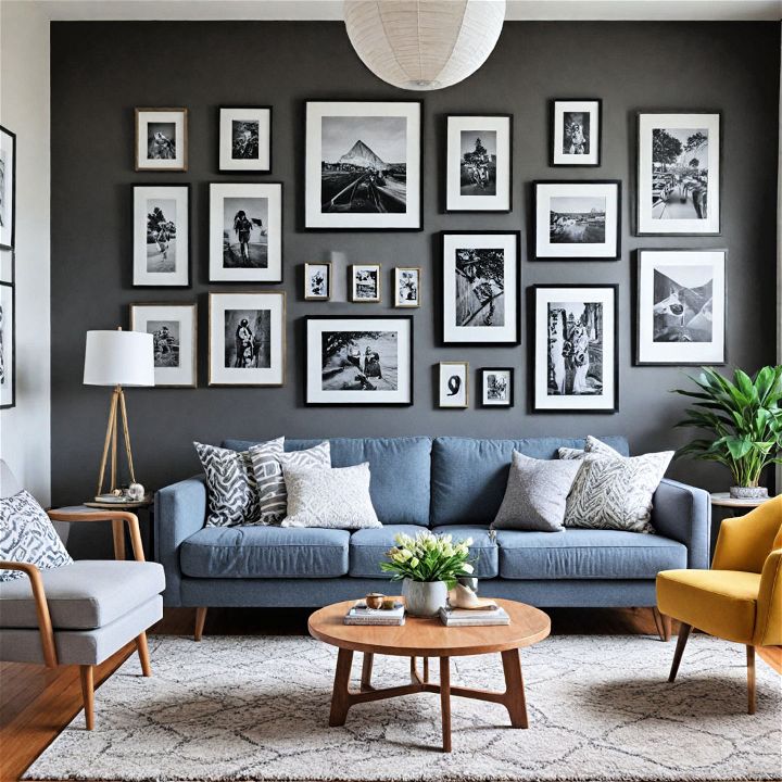 unique and charming gallery wall