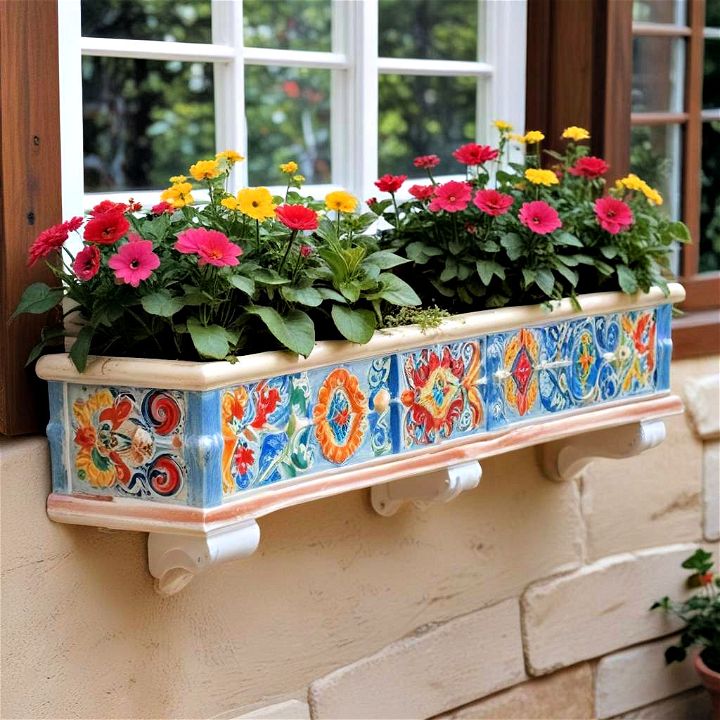 unique ceramic window box design