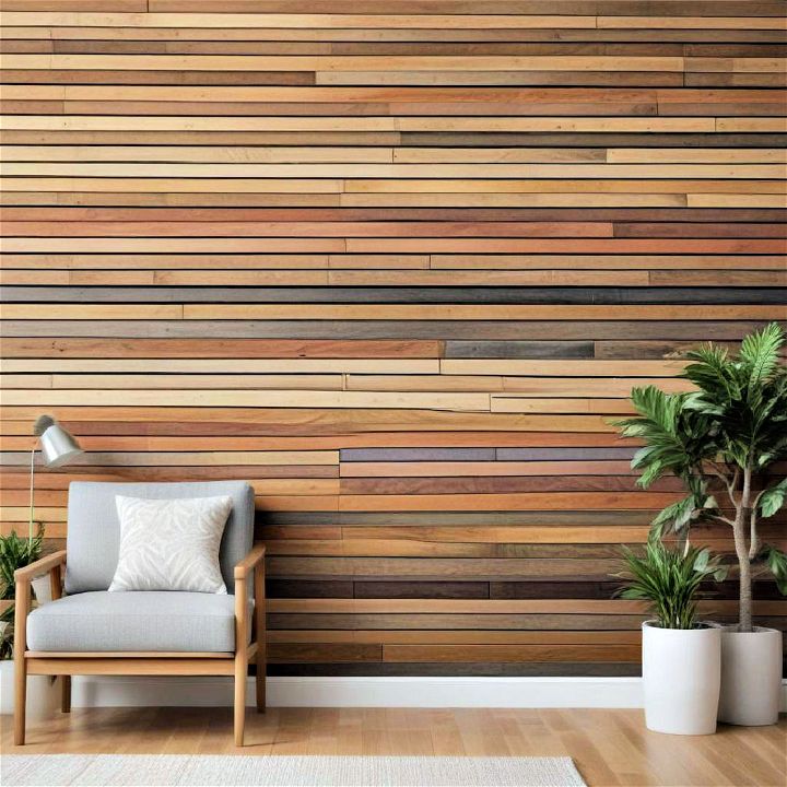 unique custom color wood slat wall
