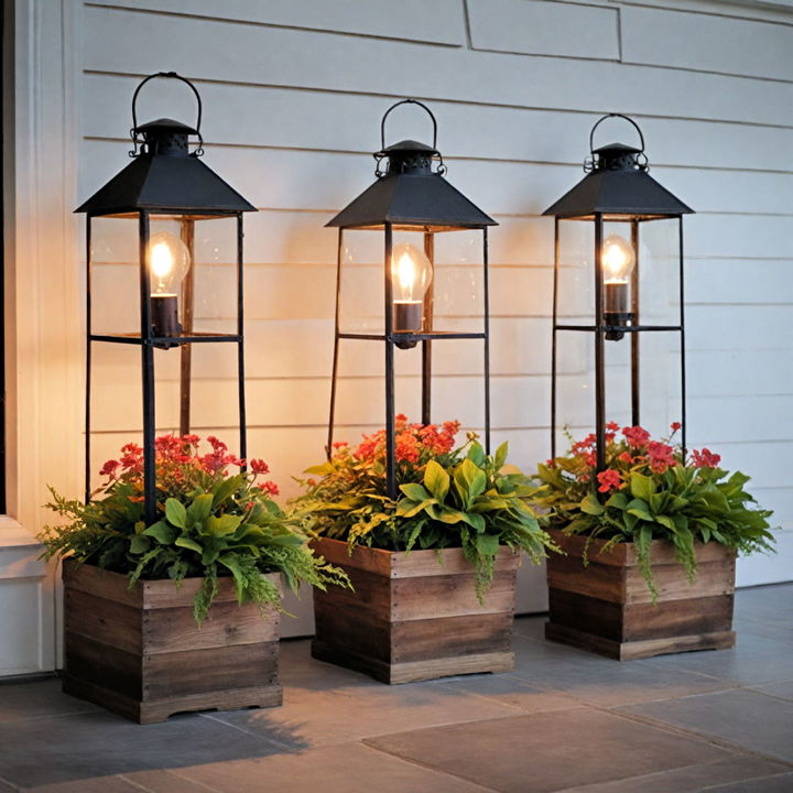 unique lantern style planters