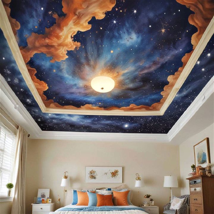 unique murals ceiling paint