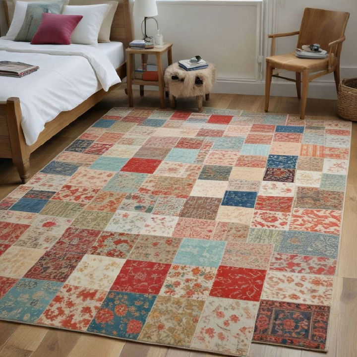 unique patchwork rug